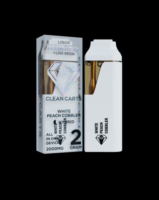 Clean Carts White Peach Cobbler 2G Disposable